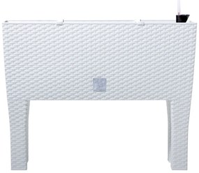 Prosperplast Truhlík so zavlažovacím systémom Rato Case High (biela, 80 x 62 x 33 cm (Š x V x H)) (100275859)