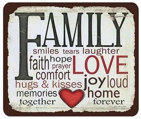 Ceduľa Family Love