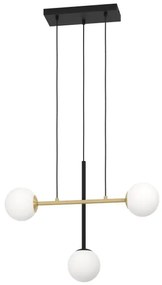Eglo 390177 - Luster na lanku PAZ 3xE14/40W/230V zlatá/čierna