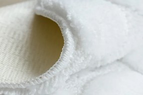 Kúpeľňový koberček SUPREME STONES kamienky, biely kruh