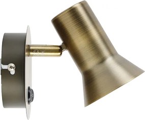 Inteligentný bronzový nástenný reflektor otočný a naklápací s vypínačom Vrátane Wifi GU10 50mm - Karin 1