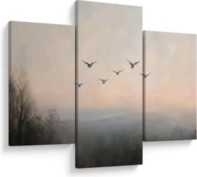 Obraz - Hejno vtákov (90x60 cm)