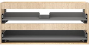 Mexen Box-A, závesná skrinka 100 cm, 2 zásuvky, dub, 91AX0-1000-470-2-81