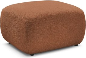 Oranžová podnožka z textílie buklé Montaigne – Bobochic Paris