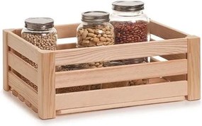 Zeller Present Drevená bednička MONTY, úložný drevený box 30 x 40 x 15 cm