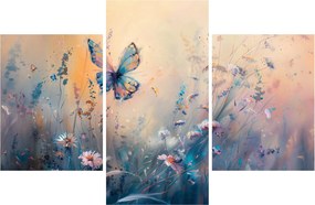 Obraz - Lúka s motýľom II. (90x60 cm)