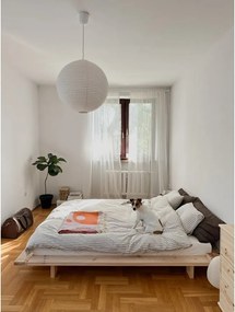 Dvojlôžková posteľ z borovicového dreva s roštom 180x200 cm Japan – Karup Design