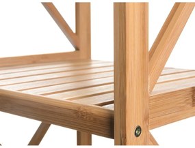 Bambusový kúpeľňový regál v prírodnej farbe 36,5x153 cm - Casa Selección