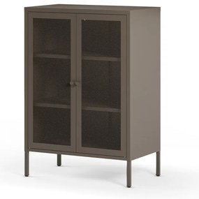 Sivá kovová skrinka 70x100x40 cm Fayna – Marckeric