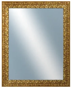 DANTIK - Zrkadlo v rámu, rozmer s rámom 80x100 cm z lišty ZVRATNÁ ozdobná zlatá (2888)