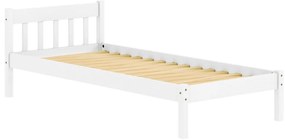 Jednolôžková posteľ 90x200 cm Malil (biela). Vlastná spoľahlivá doprava až k Vám domov. 1119523