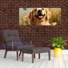 Obraz - Šťastný psík (120x50 cm)