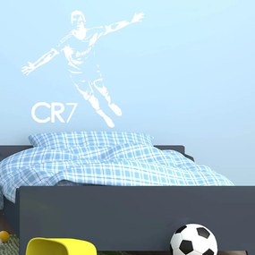 Veselá Stena Samolepka na stenu na stenu Cristiano Ronaldo Farba: černá