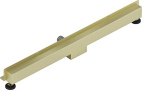 Mexen Flat Wall, sprchový žľab na stenu 2v1, 100 cm, zlatá matná, 1A30100