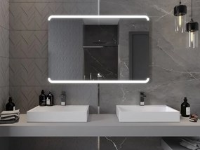 Mexen Nida podsvietené kúpeľňové zrkadlo 120 x 80 cm, LED 6000K, proti hmle - 9806-120-080-611-00