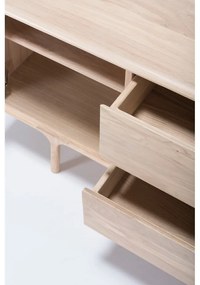 TV komoda z masívneho dubového dreva Gazzda Fawn Natural