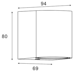 Zuma Line SJ20210-1W-Vonkajšie nást. svietidlo HARMONIA 1xGU10/35W/230V IP44 čierna