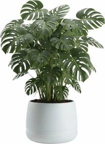 PLASTOVÝ KVETINÁČ LUNA VASE 48X38 CM BIELA