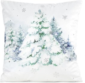 VIANOČNÁ DEKORAČNÁ OBLIEČKA NA VANKÚŠ POLAR3 45X45 CM VZOROVANÁ