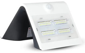 LED Solárne nástenné svietidlo so senzorom LED/3W/3,7V 3000/4000K IP65 biela