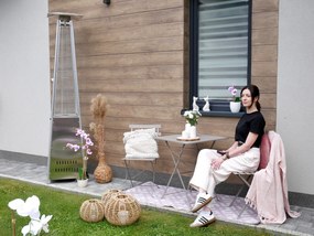 CH Sivá skladacia balkonová sada nábytku Wanda