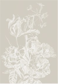 Vliesová tapeta Engraved Flowers