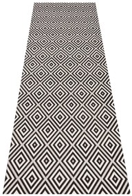 Hanse Home, Behúň Meadow 102470 Black – na von aj na doma, 80x200, čiernobiela, chodba / predsieň