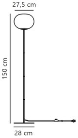 Nordlux - Stojacia lampa ALTON 1xE27/25W/230V zlatá