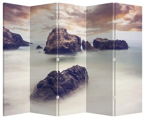 Paraván - Útesy v hmle (210x170 cm)