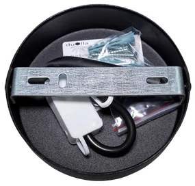 Duolla - Prisadený luster DUO 1xE27/15W/230V pr. 40 cm čierna/zlatá