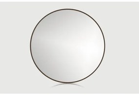 Zrkadlo do kúpeľne Cordia priemer 80 cm hnedý rám
