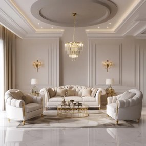 Brilagi - LED Krištáľový luster na reťazi MOZART 5xE14/40W/230V zlatá