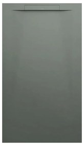 LAUFEN Pro S obdĺžniková sprchová vanička z materiálu Marbond, lineárny odtok na kratšej strane, 1400 x 800 x 32 mm, betónová šedá, H2101830790001