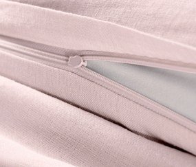 Ľanová posteľná bielizeň, ružová, štandardná veľkosť