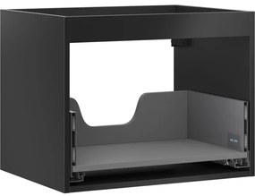 Mexen Box-A, závesná skrinka 60 cm, 1 zásuvka, čierna matná, 91AX0-0600-470-1-71