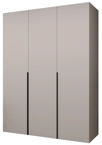 Šatníková skriňa 150 cm Alice 1 (kašmír + čierna). Akcia -20%. Vlastná spoľahlivá doprava až k Vám domov. 1126110