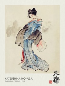 Obrazová reprodukcia Traditional Geisha Portrait (1830), Katsushika Hokusai