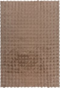 Flair Rugs, Kusový koberec Waffle Faux Fur Taupe, 180x290, hnedá, obývacia izba