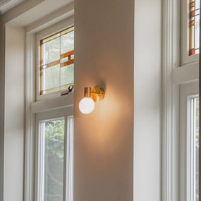 Inteligentné nástenné svietidlo zlaté IP44 vrátane WiFi G9 - Cederic Up