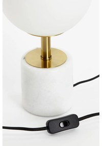 Biela stolová lampa (výška 35 cm) Medina - Light &amp; Living