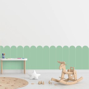 PIPPER. Textilná samolepiaca tapeta - Oblúk - Mätová farba Farba: Tmavá, Veľkosť: 60 cm