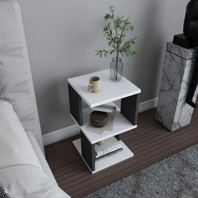 Nočný stolík Carter White Anthracite