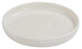 Malý biely tanierik Ruby - 12 * 12 * 1,7 cm