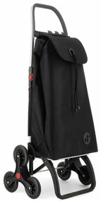 Rolser Nákupná taška s kolieskami do schodov I-Max MF 6 Logic, čierna