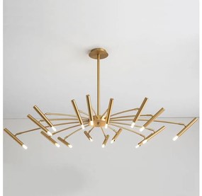 Redo 01-2776 - Luster na tyči RAYEN 16xG9/10W/230V bronz