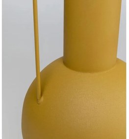 Curvo dekoračná váza žltá 58 cm