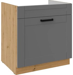 Kuchynská skrinka Luna dustgrey/artisan 80ZL 1S BB