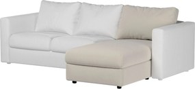 Poťah na leňoškovú sekciu Vimle farba produktu sivá látka zamatová