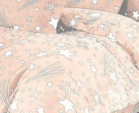Jemné mikroplyš obliečky Homa TORELA PEACH 3-dielna sada 140x200 cm