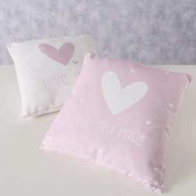 Štvorcový vankúš Lovelyn Variant: Biely